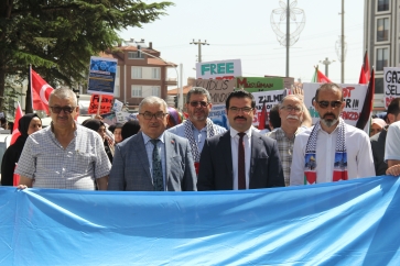 Başkan Özaşkın Doğu Türkistan ve Gazze İçin Düzenlenen Etkinliğe Katıldı