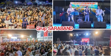 Şuhut’ta Saraband Rock Grubu Konser Verdi