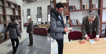 BAŞKAN ÖZAŞKIN’DAN MİLLET BAHÇESİ KÜTÜPHANESİ’Nİ ZİYARET ETTİ