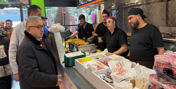 BAŞKAN ÖZAŞKIN İŞ YERİ AÇILIŞINA KATILDI