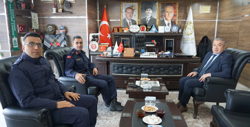 İL JANDARMA KOMUTANI ALBAY MURAT KAYA’DAN BAŞKAN ÖZAŞKIN’A ZİYARET