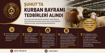 ŞUHUT’TA KURBAN BAYRAMI İÇİN TEDBİRLER AÇIKLANDI