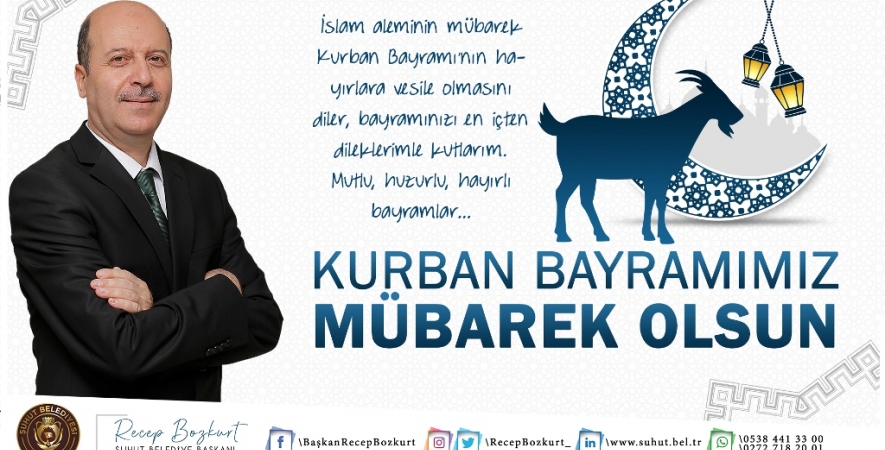 Başkan Bozkurt'tan Kurban Bayramı Mesajı