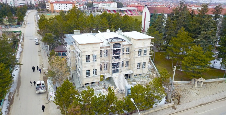 Başkan Bozkurt İlçe emniyet Müdürlüğü İnşaatında İncelemelerde Bulundu