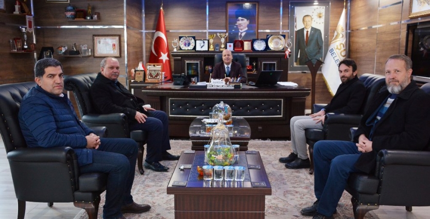 Eğitim Bir-Sen Temsilcileri Başkan Bozkurt'u Ziyaret Etti.