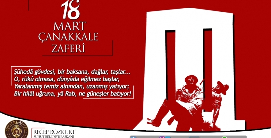 Başkan Bozkurt'un 18 Mart Çanakkale Zaferi Mesajı