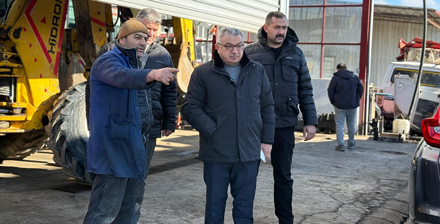 BAŞKAN ÖZAŞKIN’DAN SANAYİ ESNAFINA ZİYARET