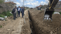 ŞUHUT’TA 3 MAHALLEYE 1500 METRELİK YENİ HAT